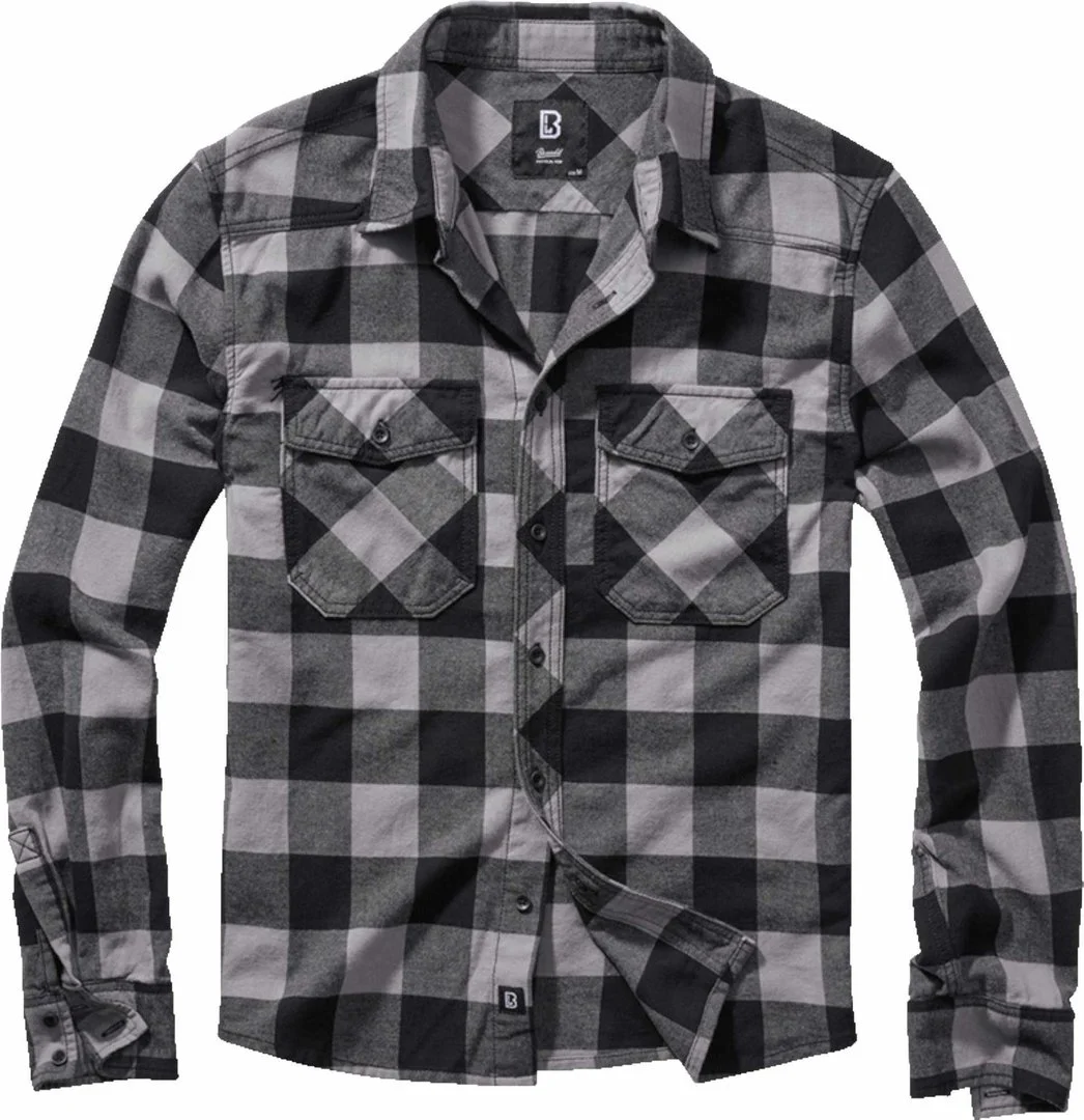 Brandit Check Shirt  black/light grey
