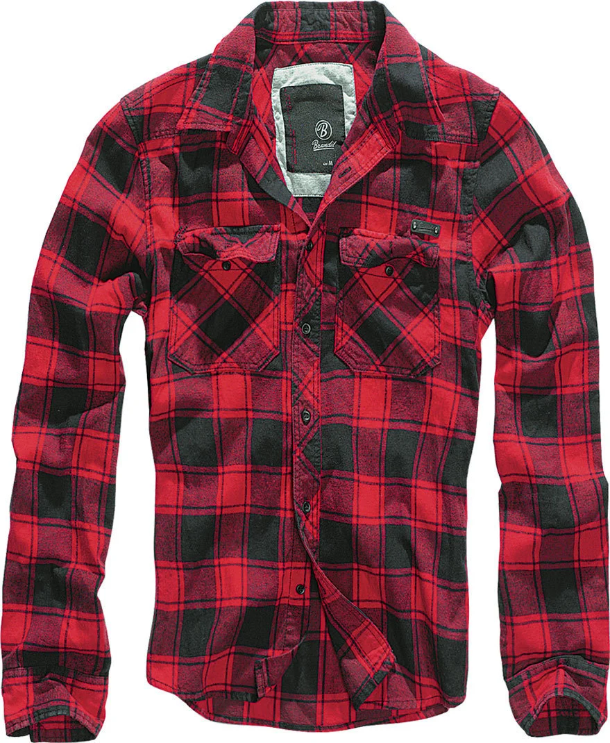 Brandit Check Shirt  black/red