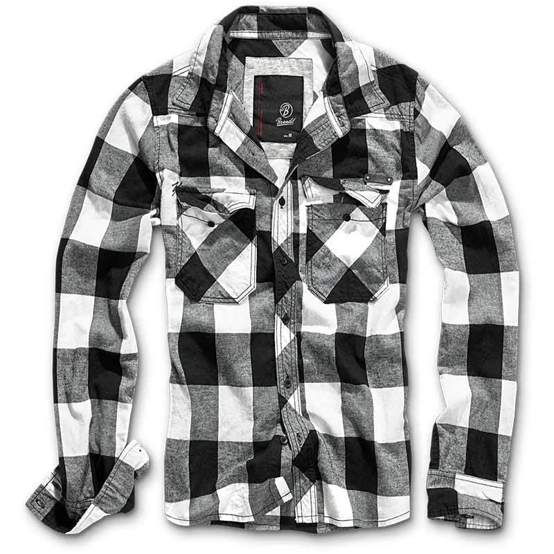 Brandit Check Shirt  black/white