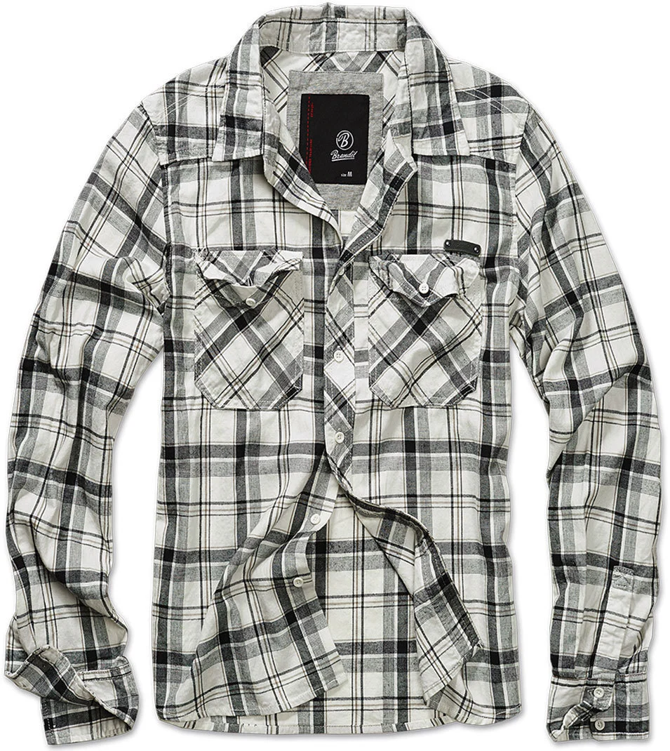 Brandit Check Shirt  white/black