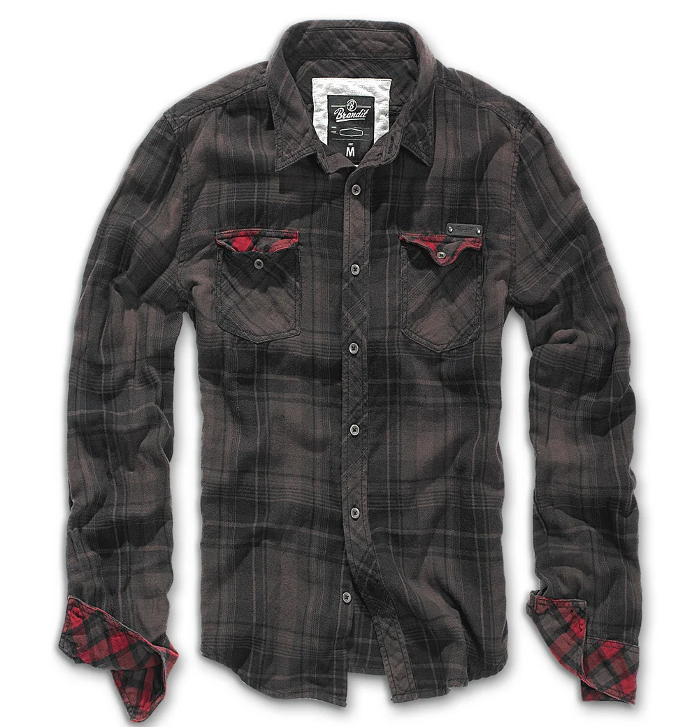 Brandit Duncan Shirt  black/brown