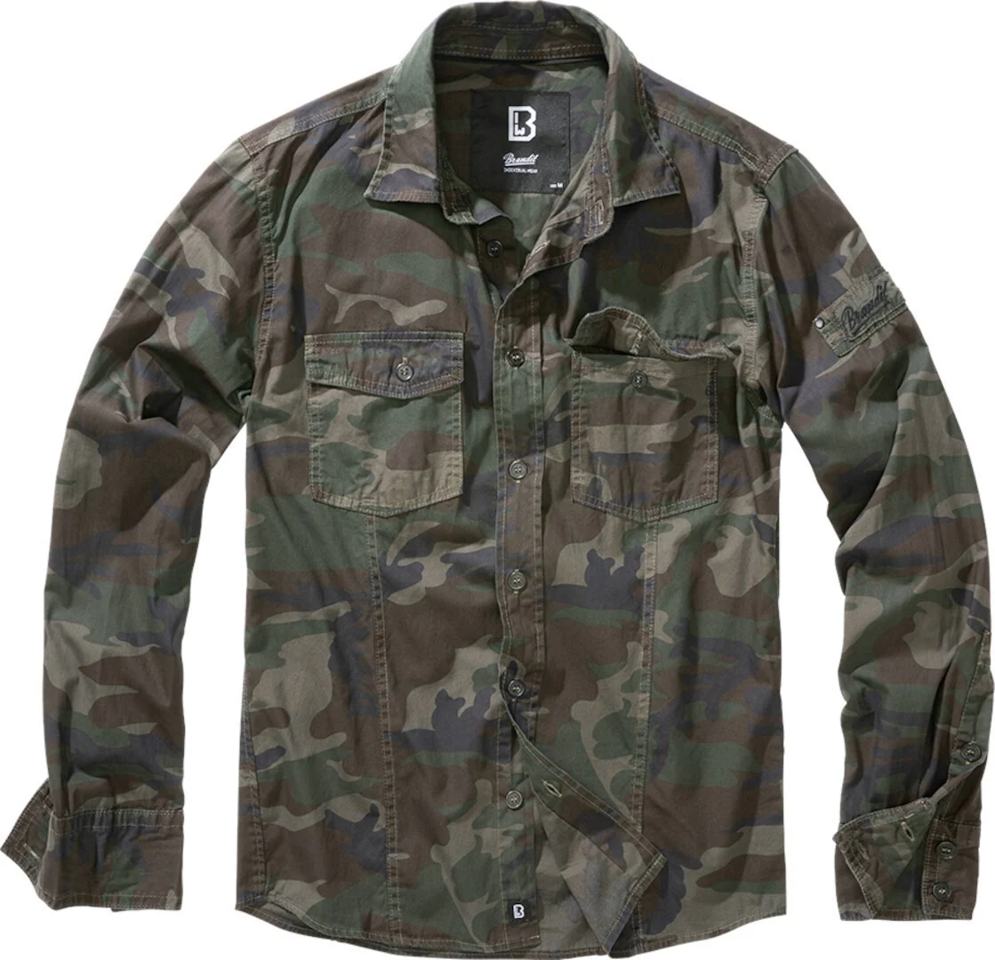 Brandit SlimFit Shirt  Woodland
