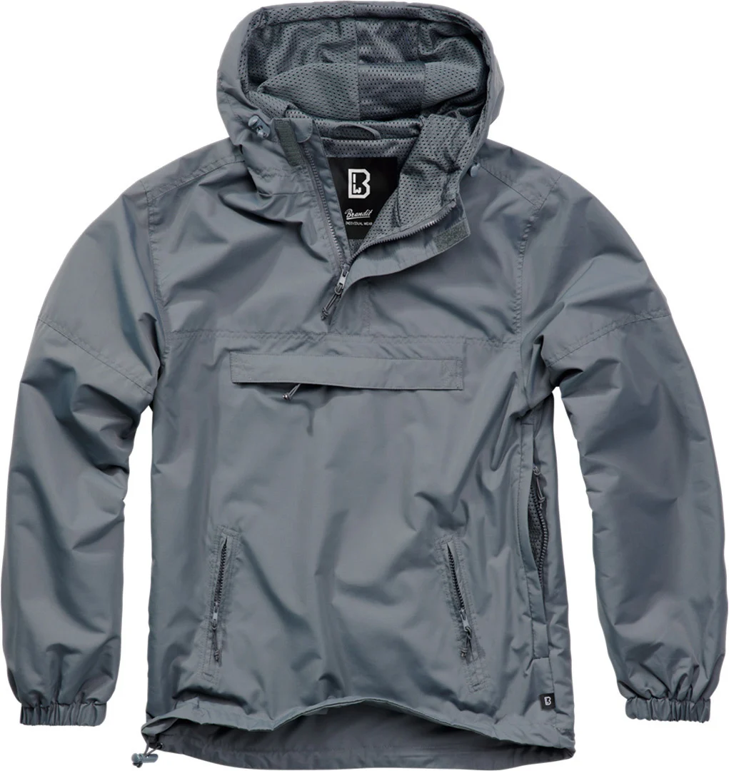 Brandit Summer Windbreaker Hoodie  anthracite