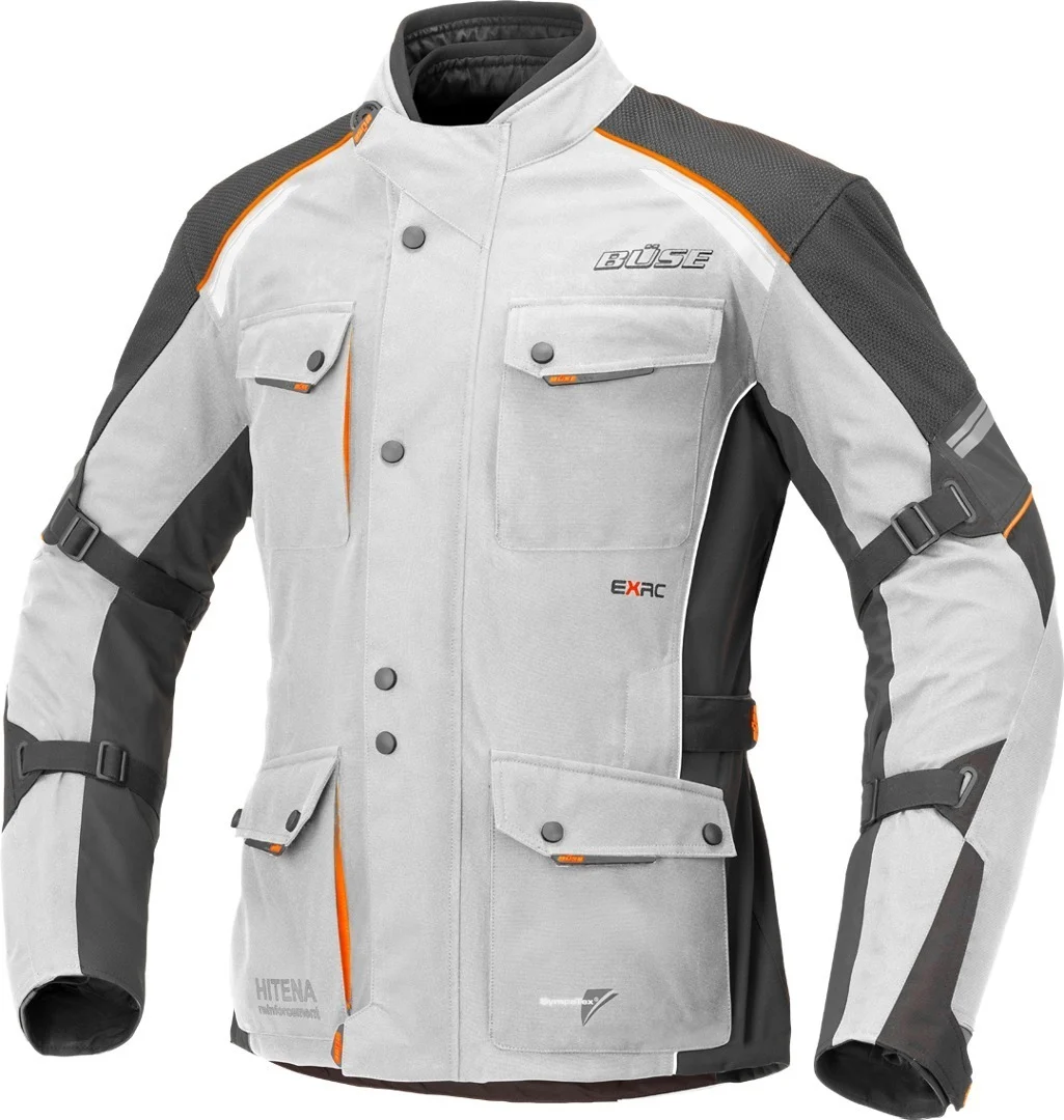 Büse Porto Motorcycle Textile Jacket  light grey
