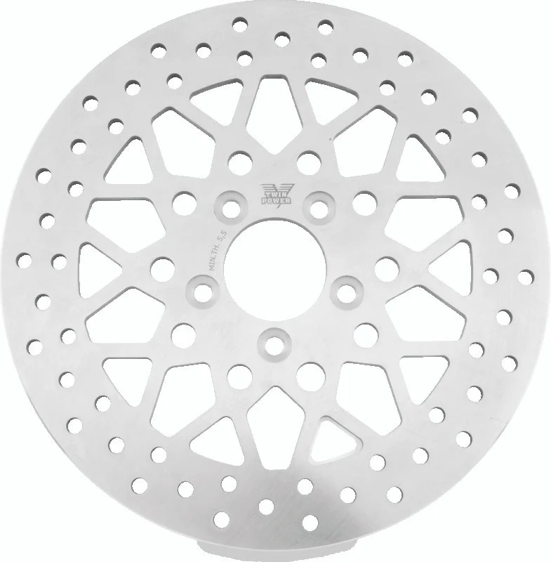 Twin Power 08-Up FLH FLT Rear 11.8 Solid Rotor Mesh - 666830