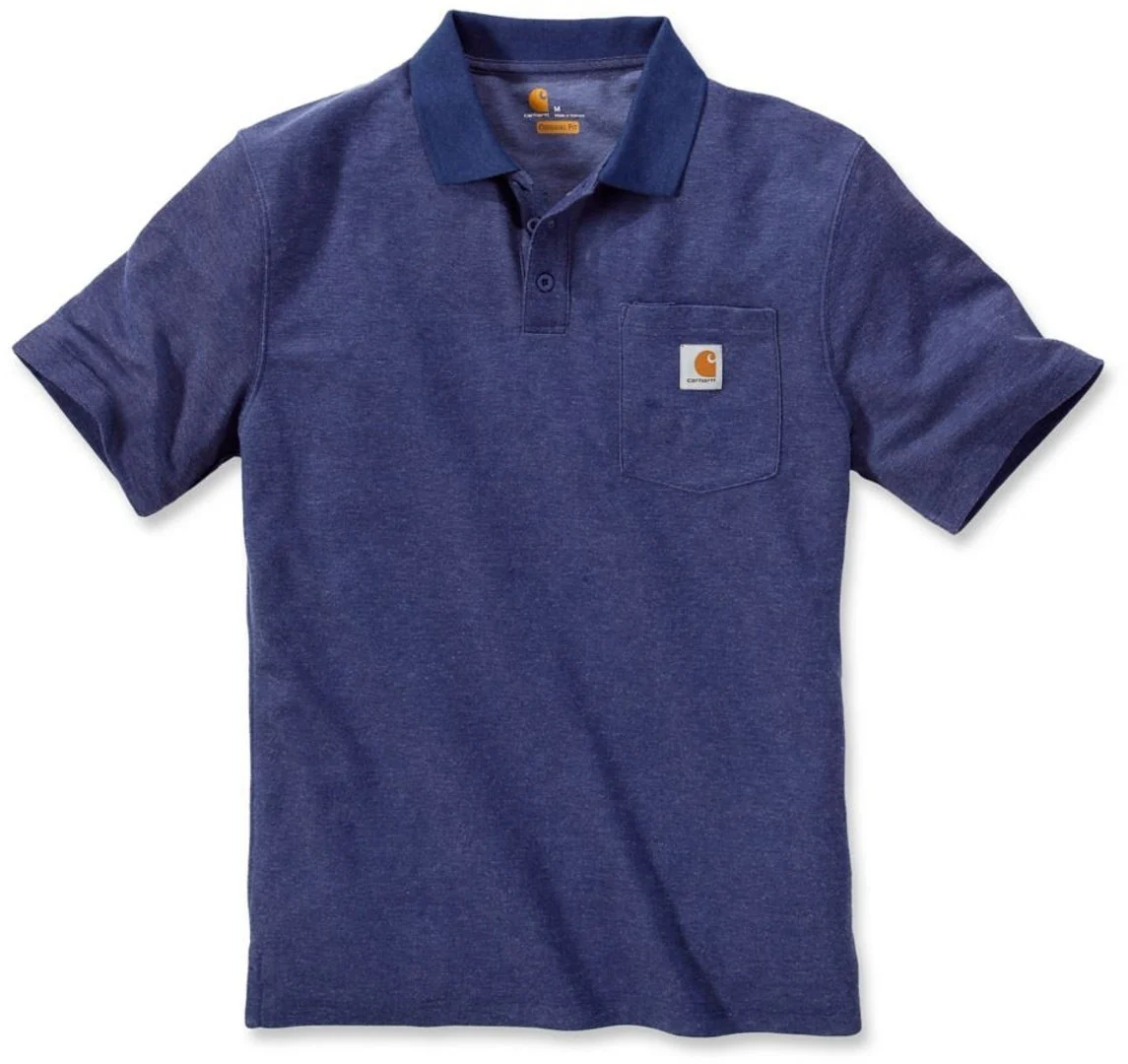 Carhartt Contractors Work Pocket Polo Shirt  blue