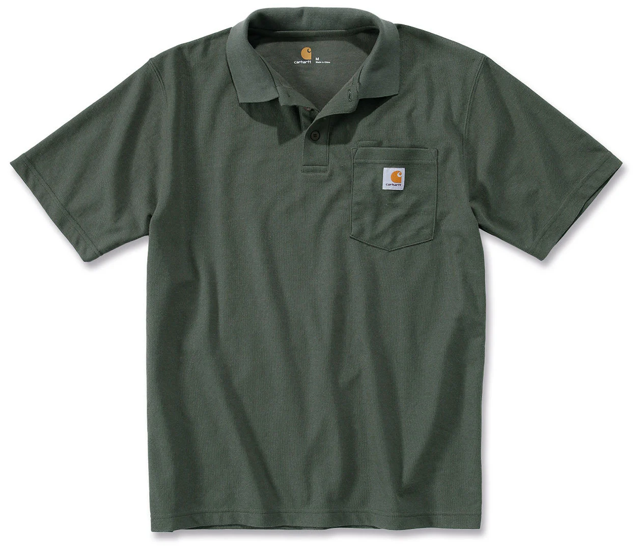 Carhartt Contractors Work Pocket Polo Shirt  dark green