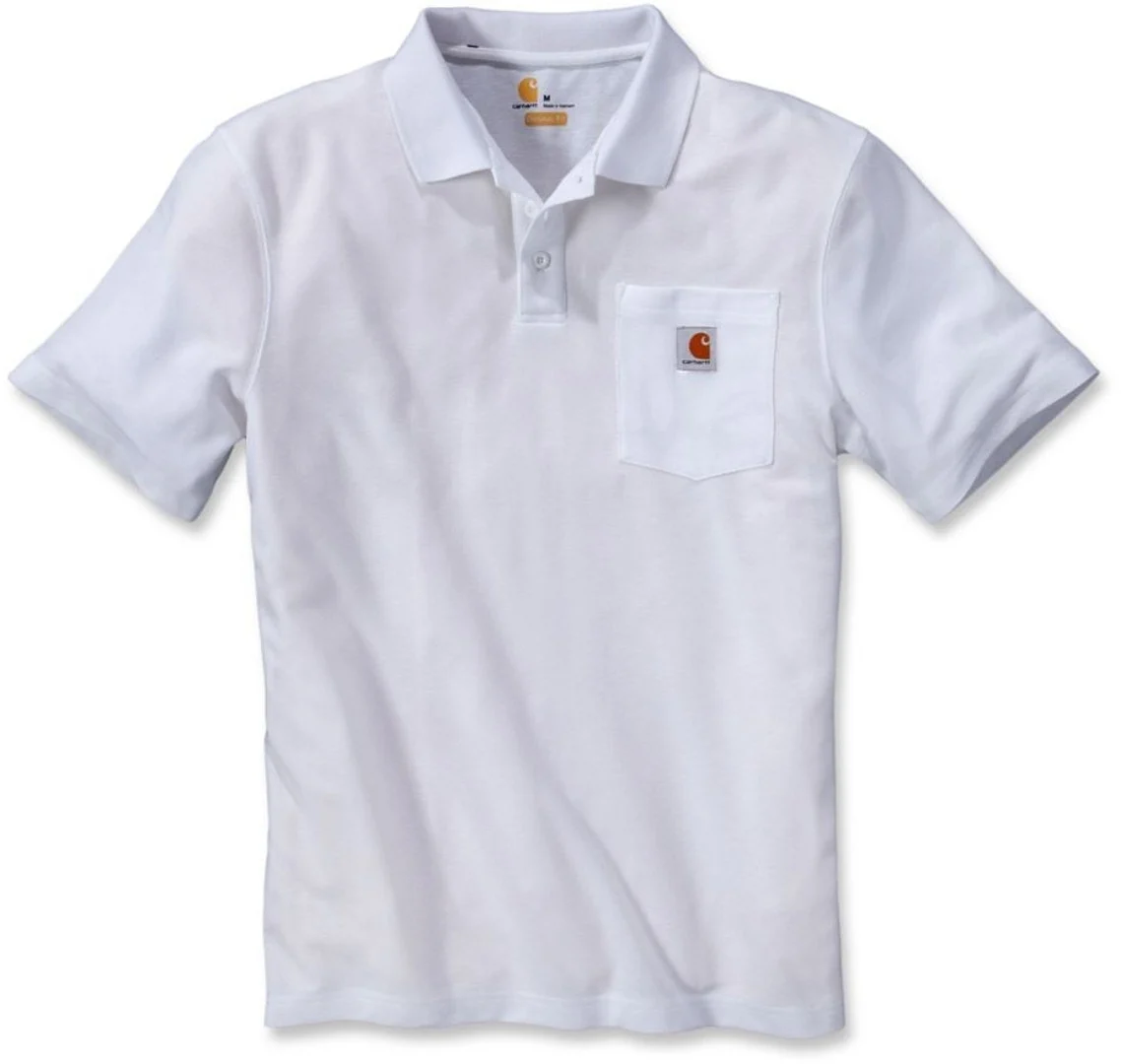 Carhartt Contractors Work Pocket Polo Shirt  white
