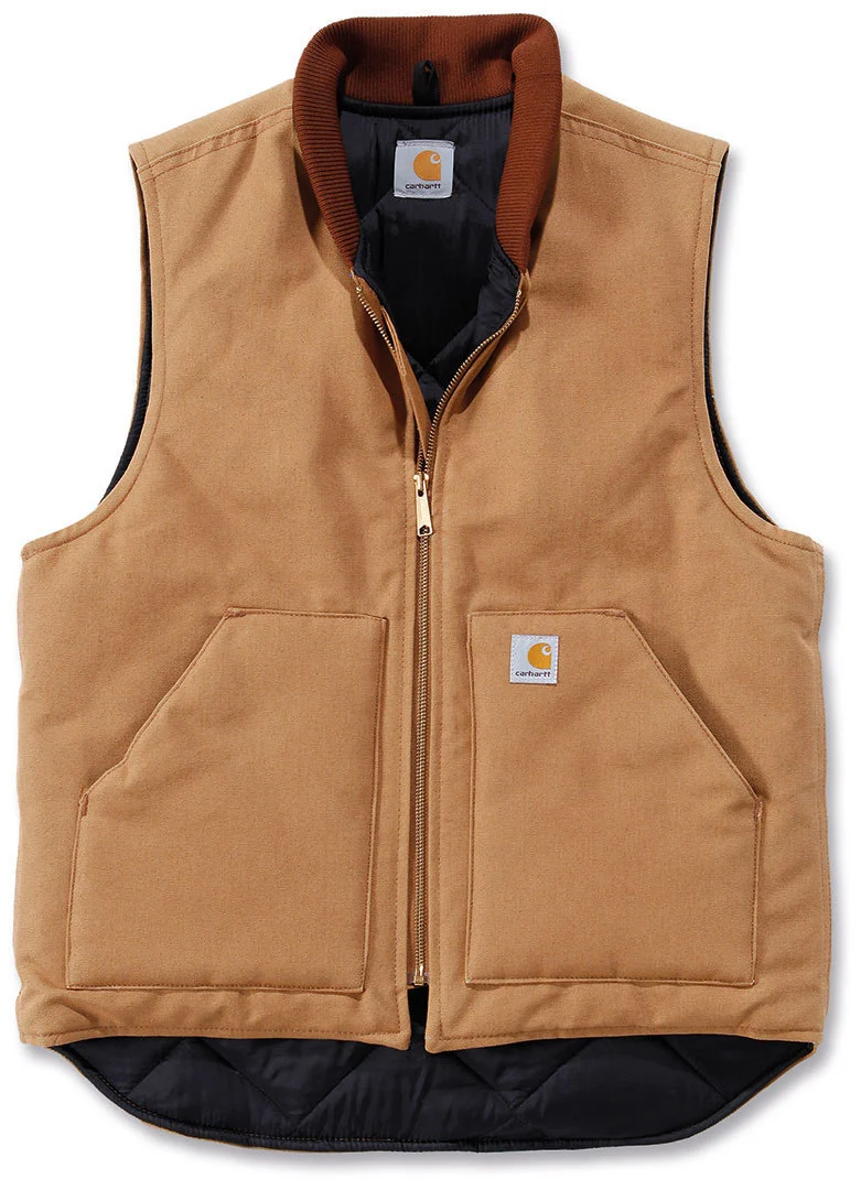 Carhartt Duck Arctic Quilt Lined Vest  light brown