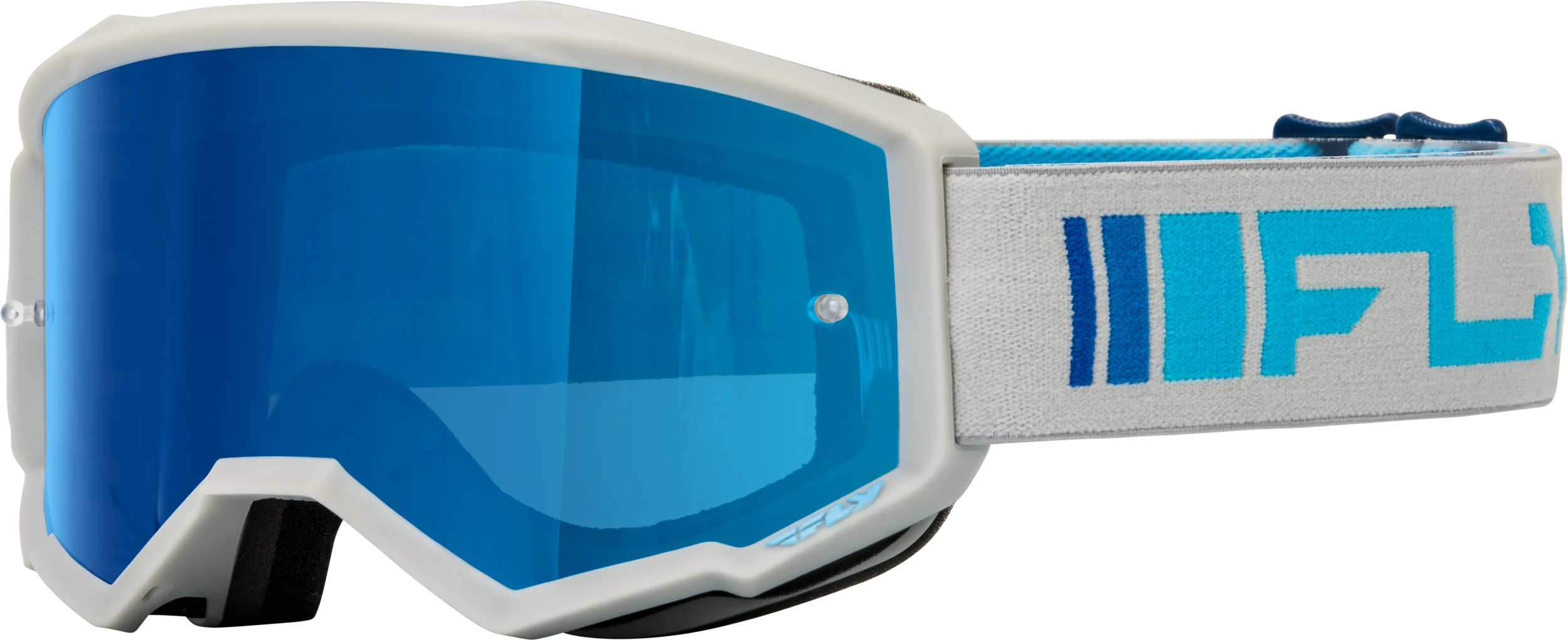 FLY RACING Youth Zone Goggle (2024) - Silver/Blue