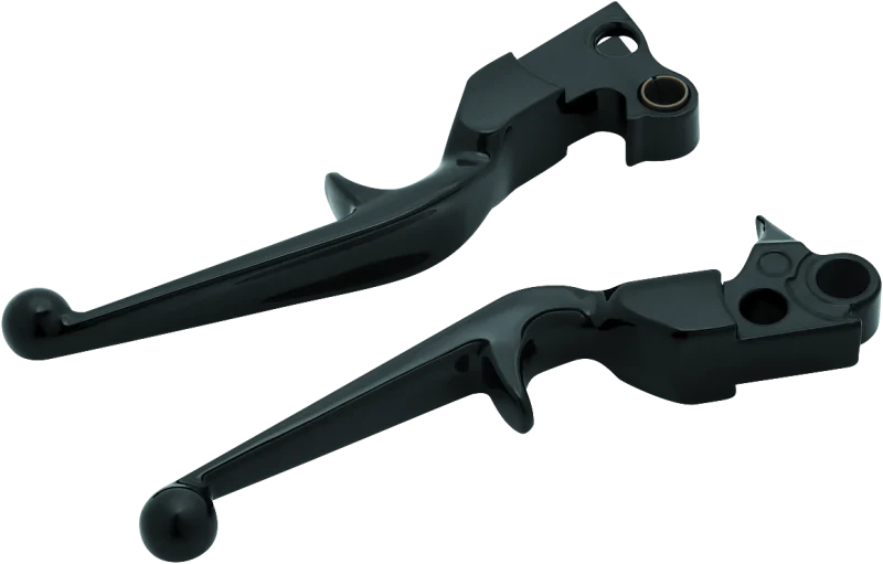 Kuryakyn Trigger Lever Set 96-Up Cable Gloss Black - 1845
