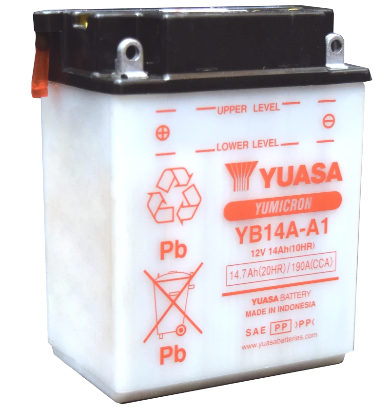 Yuasa YB14A-A1 Yumicron CX 12-Volt Battery - YUAM224A1IND