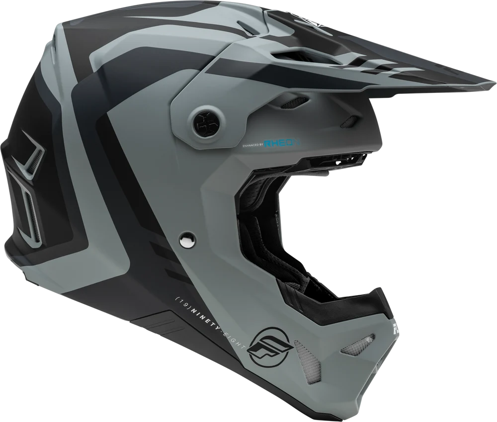 Fly Racing Youth Formula CP Krypton Helmet - Matte Gray / Black - Large