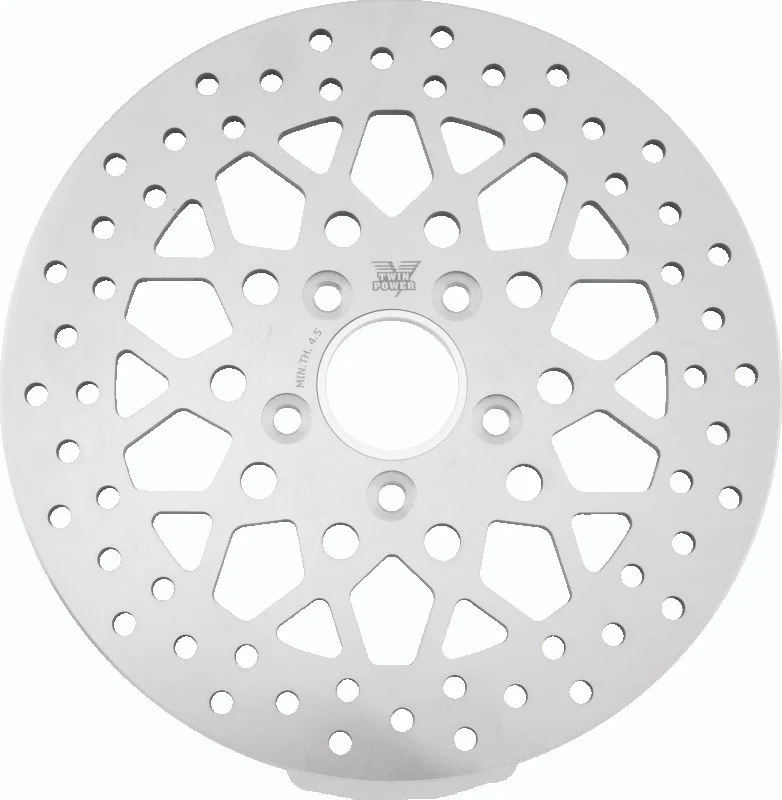 Twin Power 84-17 Big Twin Exc 08-17 FLH FLT Rear 11.5 Solid Rotor Mesh - 666842