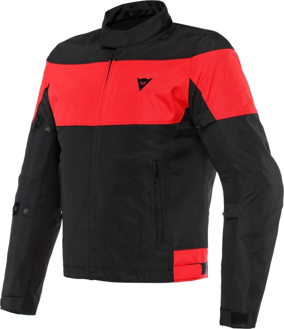 Dainese Elettrica Air Tex Motorcycle Textile Jacket  black/red