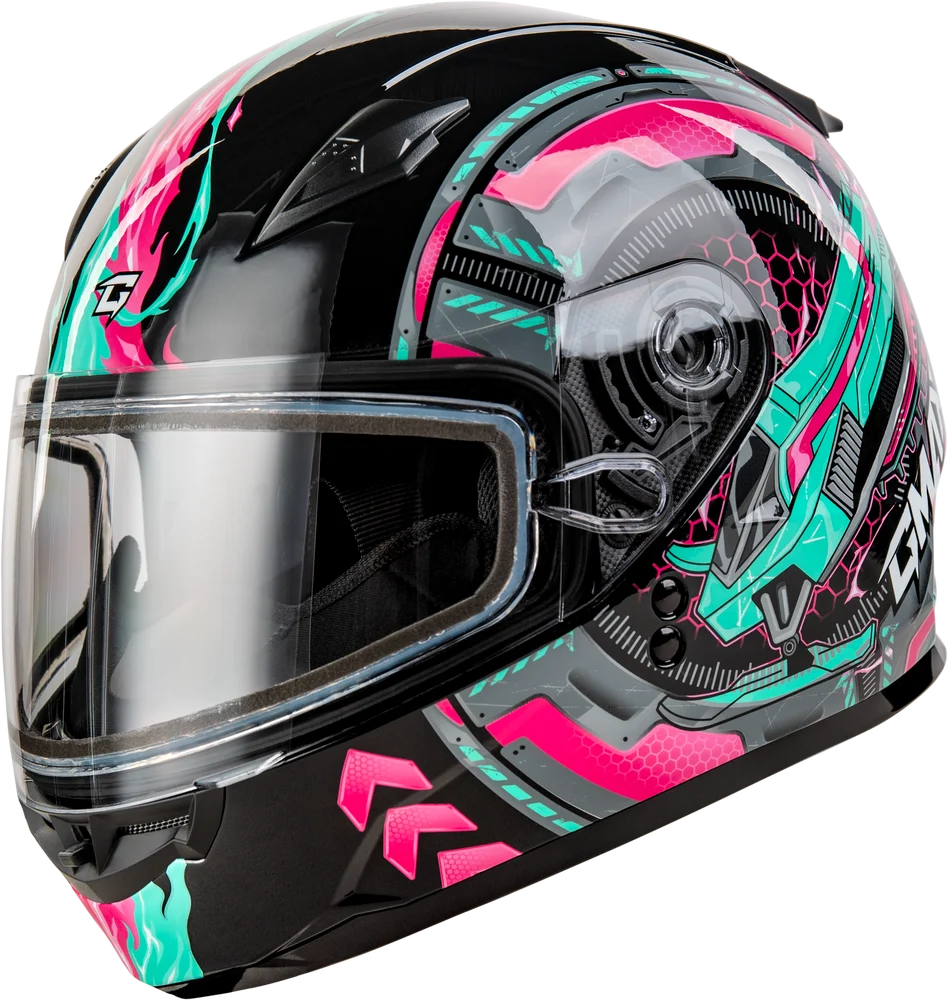 GMAX GM-49Y Charge Snow Helmet (2026) - Pink/Aqua