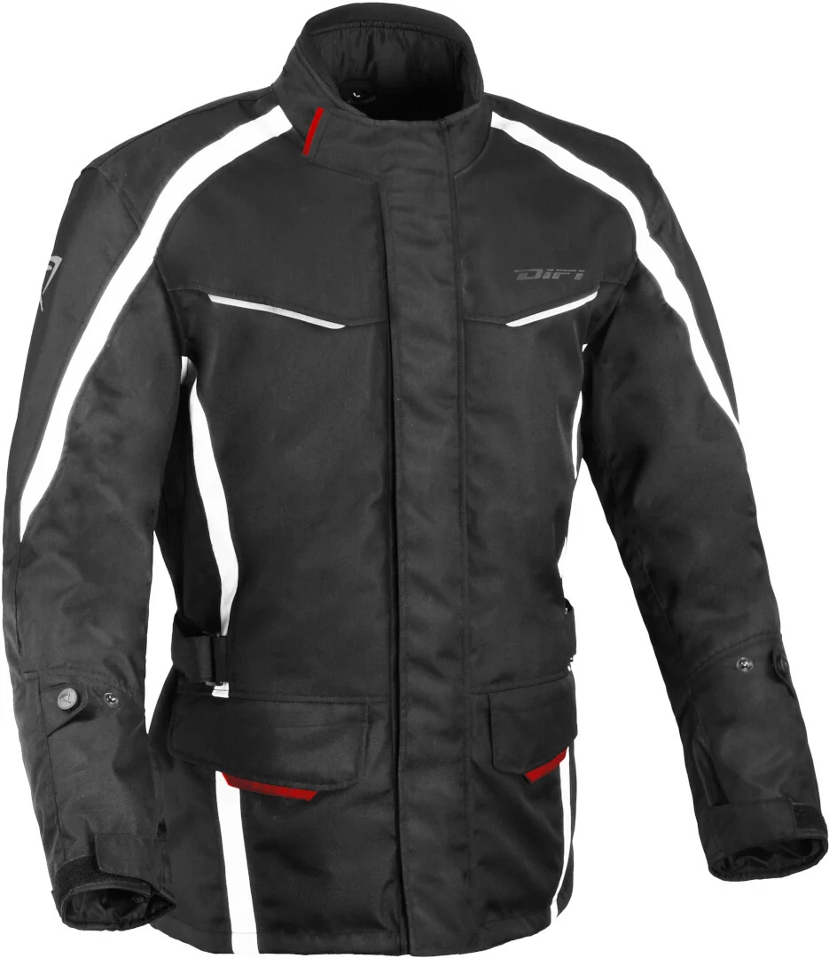 DIFI Cage Aerotex waterproof Motorcycle Textile Jacket  black/white
