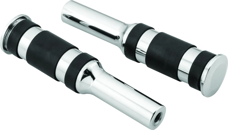 Bikers Choice Chrome Billet Three Band Replacement Pegs For Forward Controls - 482790