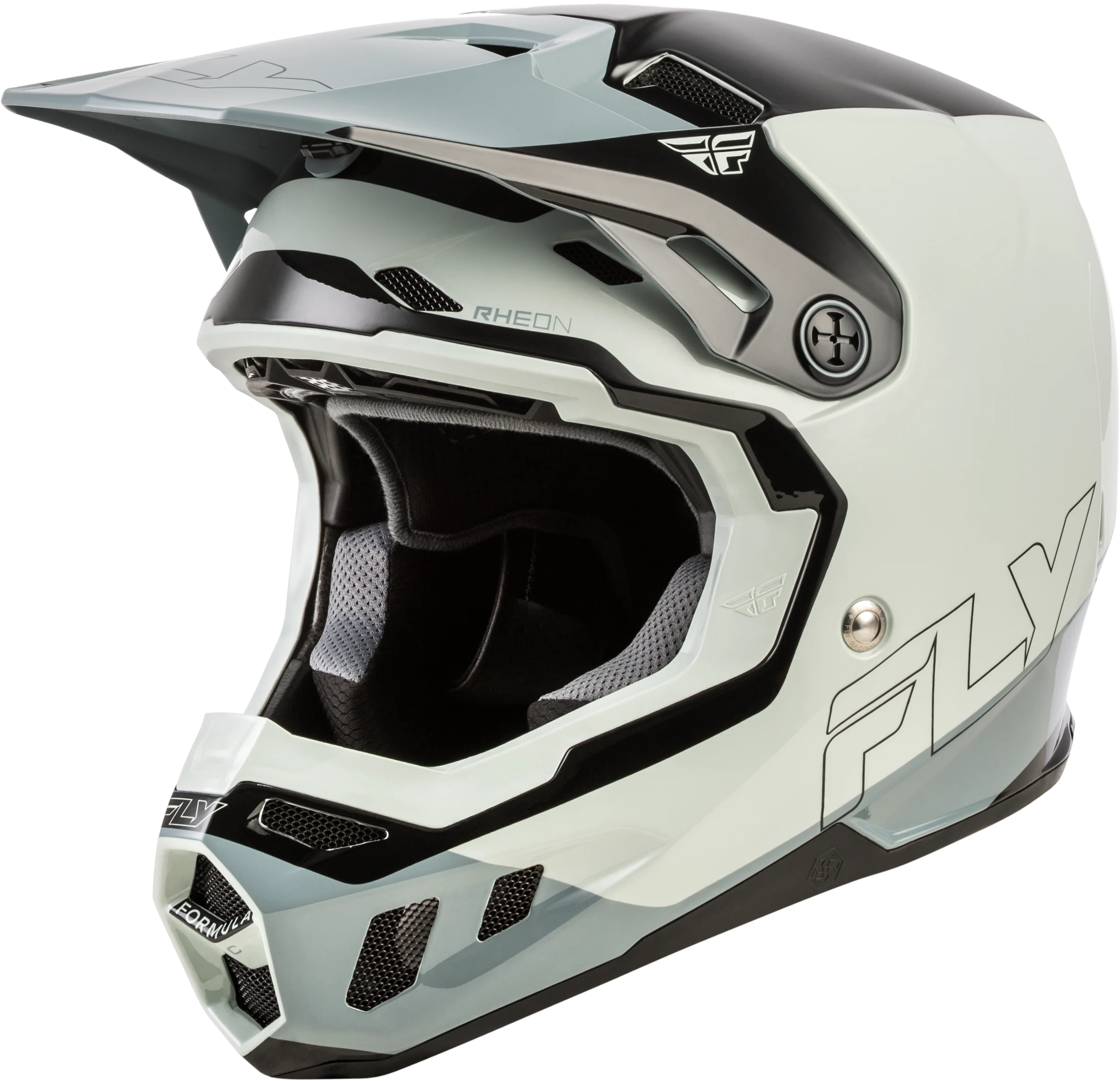 FLY RACING Formula CC Glide Helmet - Grey/Light Grey/Black