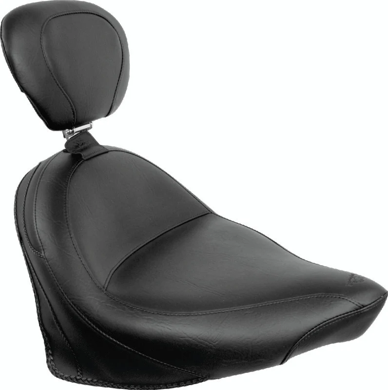 Mustang 07-15 Honda VT750C2 Spirit,10-20 Phantom Wide Touring 2PC Seat - Black - 76161