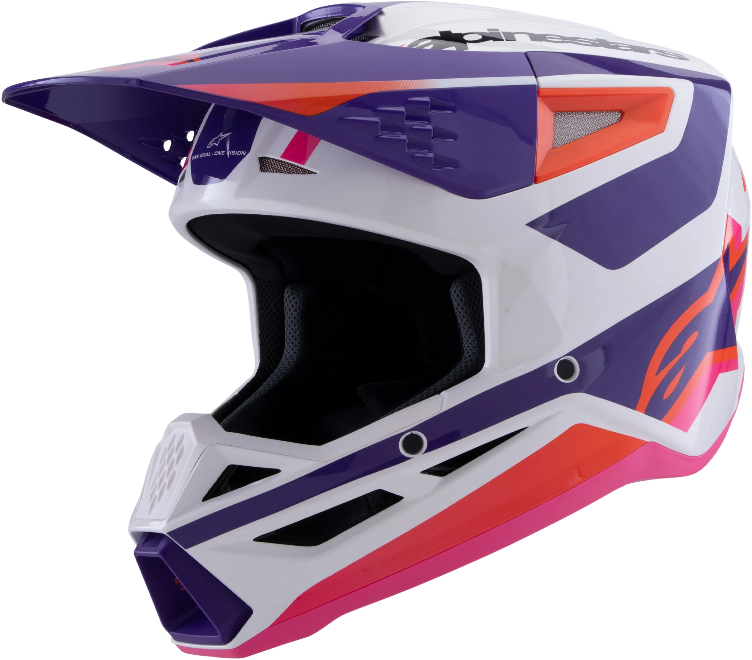 ALPINESTARS SM3 Heat Helmet - White/Purple/Pink