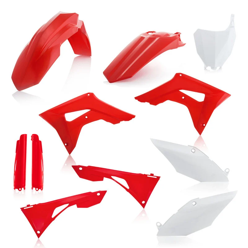 Acerbis 19-22 Honda CRF250R/450R/450R-S(Includes Airbox/Not Tank Cover)Full Plastic Kit - Red/White - 2736256345
