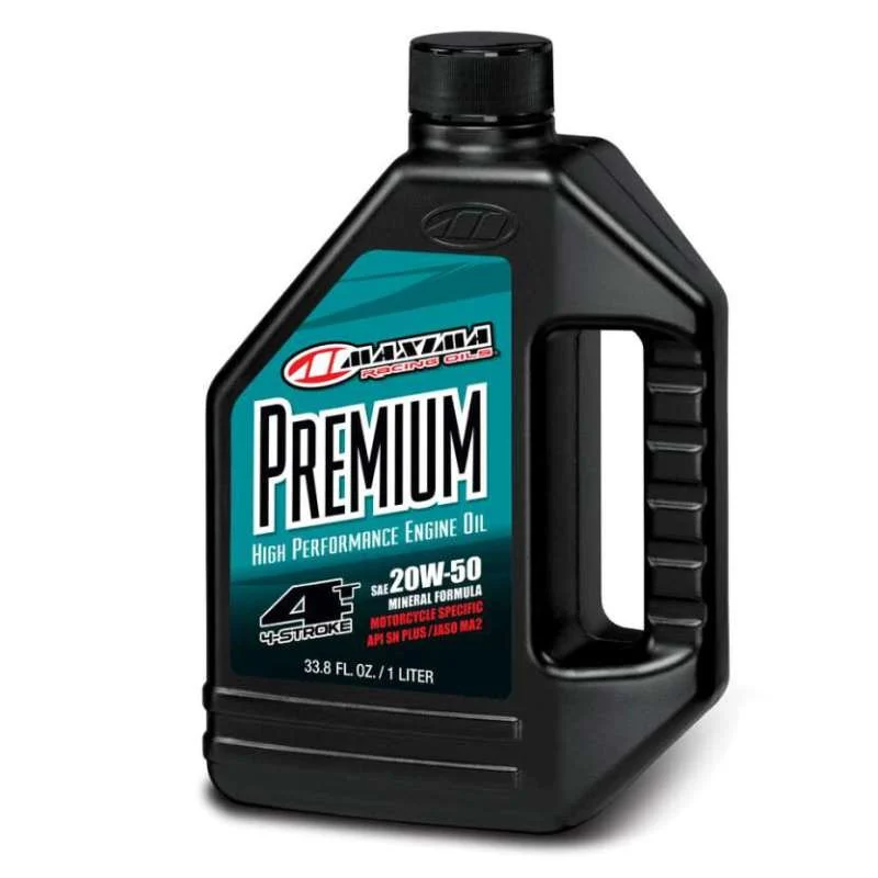 Maxima Premium 4T 20W50 Mineral Engine Oil - 1L - 35901