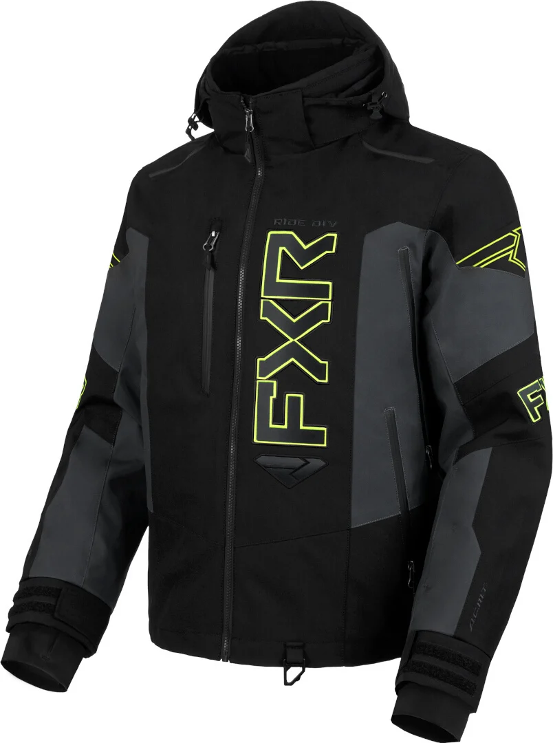 FXR Helium X 2-in-1 2025 Snowmobile Jacket  black/grey/yellow