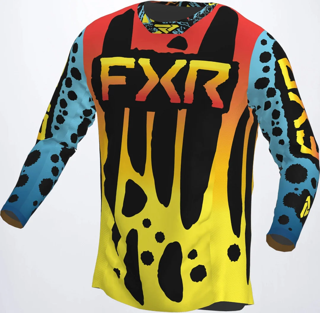FXR Podium 2023 Motocross Jersey  blue/yellow