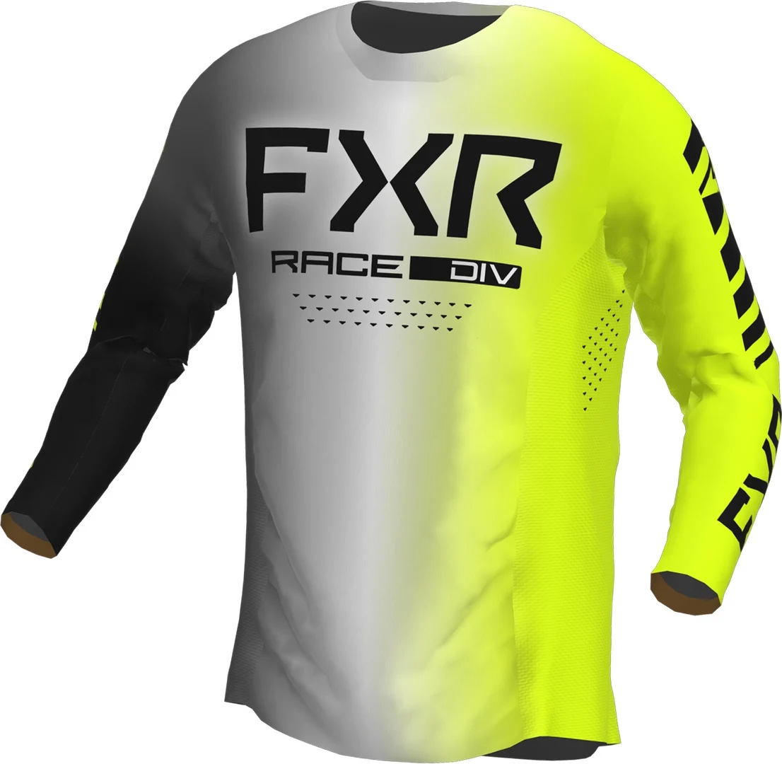 FXR Podium 2023 Motocross Jersey  grey/yellow