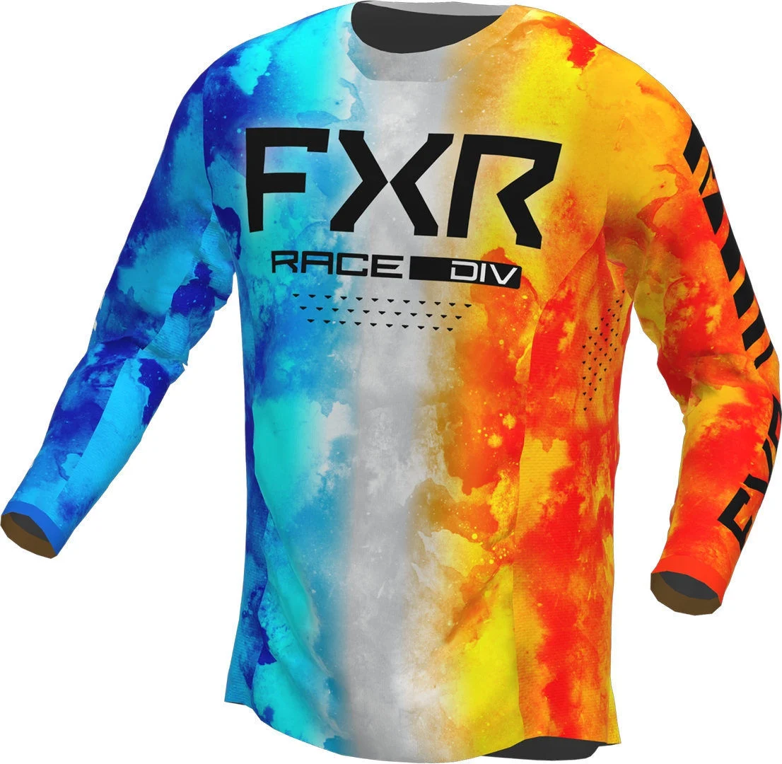FXR Podium 2023 Motocross Jersey  orange/blue