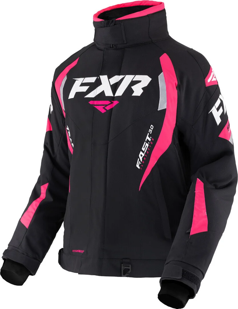 FXR Team FX Ladies Snowmobile Jacket  black/hotpink