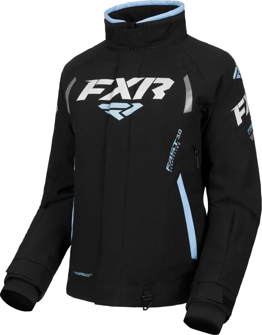 FXR Team FX Ladies Snowmobile Jacket  black/light blue