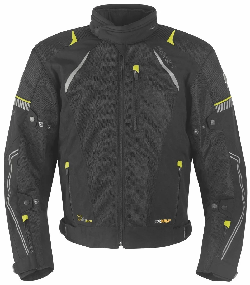 Germot X-Air Evo Pro Motorcycle Textile Jacket  black/yellow