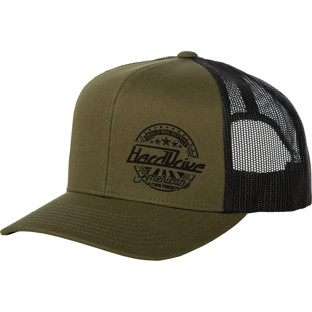 HardDrive Emblem Hat -Olive Green