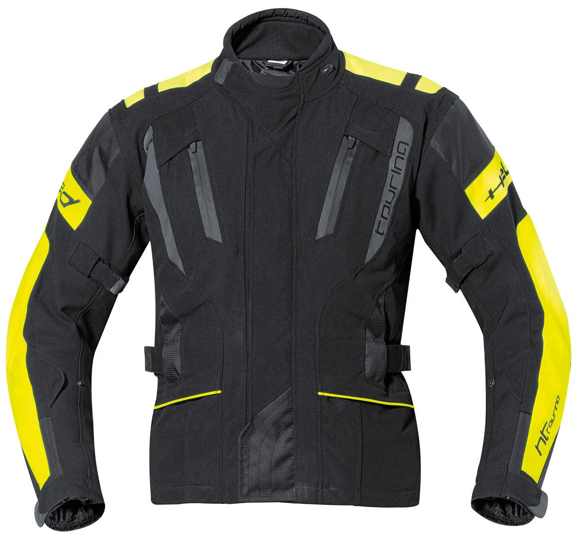 Held 4-Touring waterproof Motorcycle Textile Jacket  black/yellow