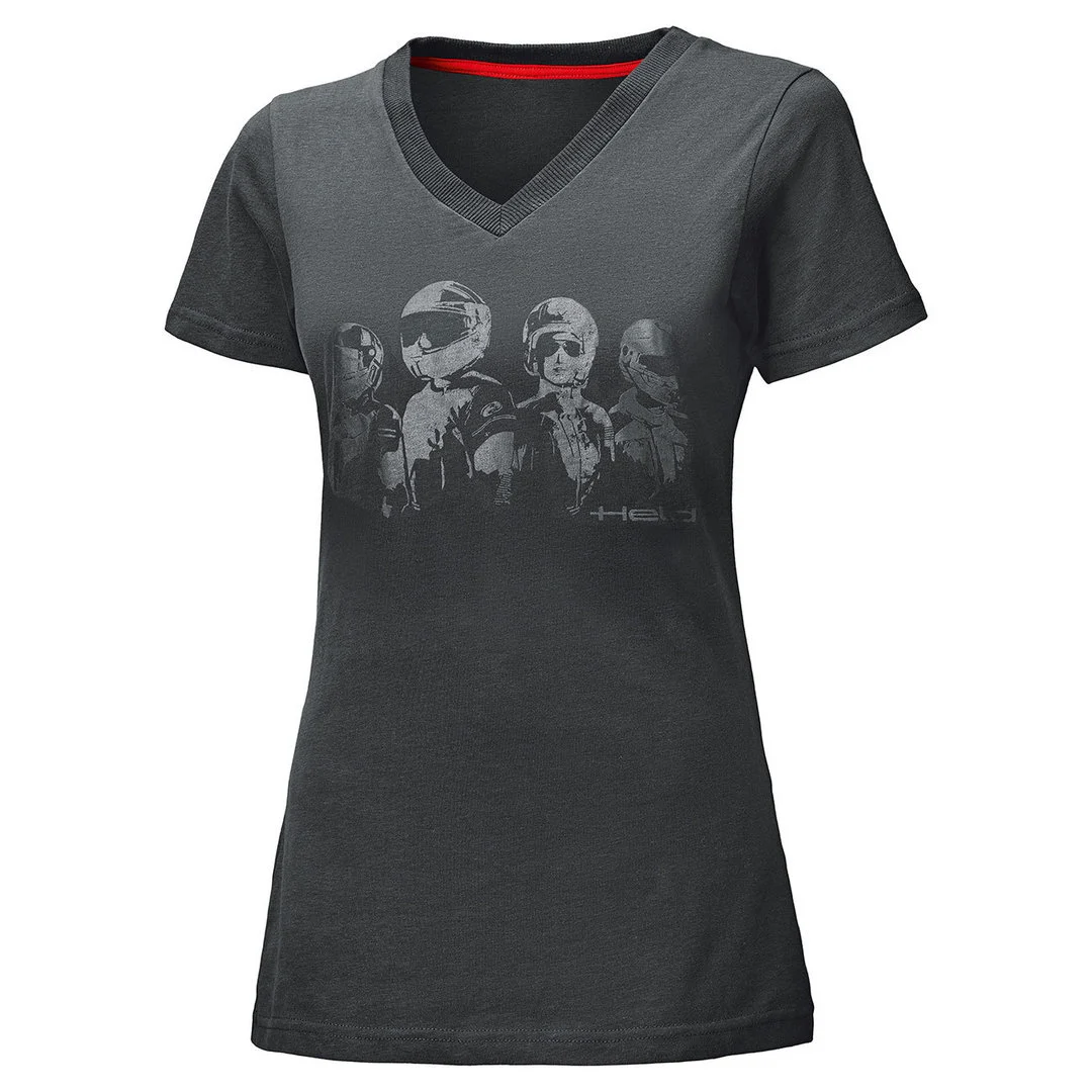 Held Be Heroic Ladies T-Shirt  dark grey/light grey