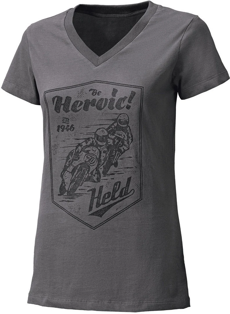 Held Be Heroic Ladies T-Shirt  grey