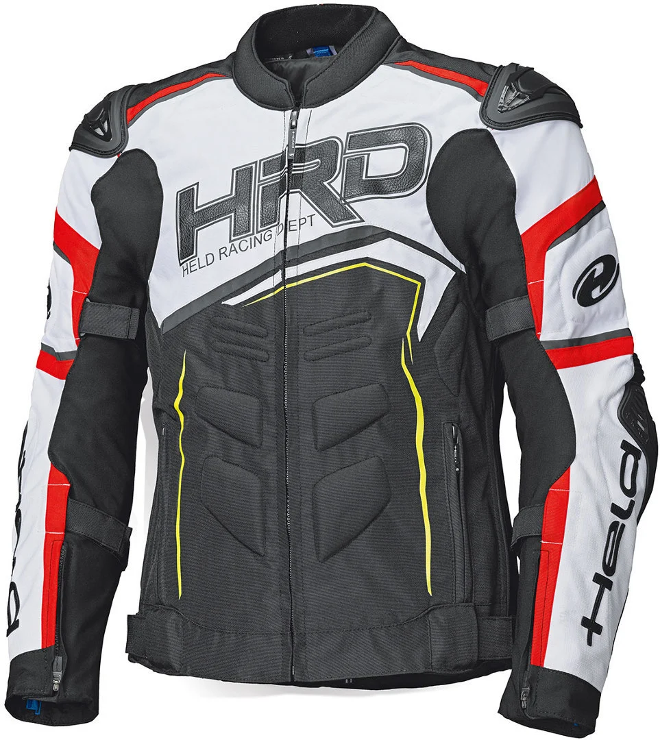 Held Safer SRX Motorcycle Textile Jacket  black/red/white