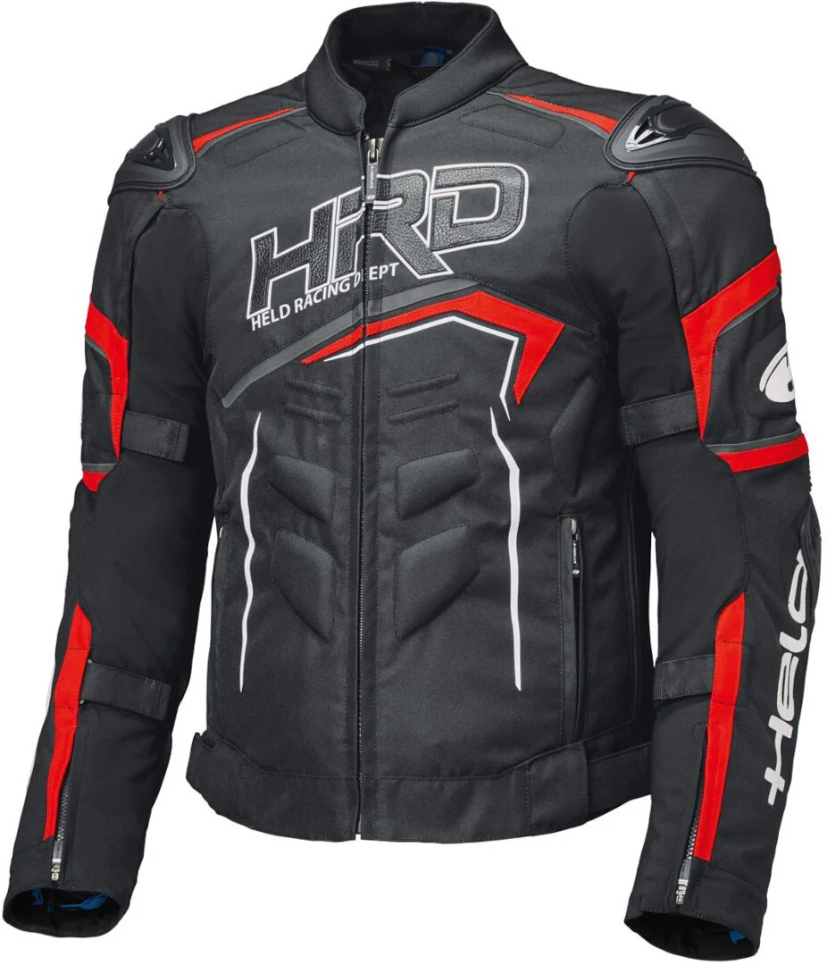 Held Safer SRX Motorcycle Textile Jacket  black/white/red