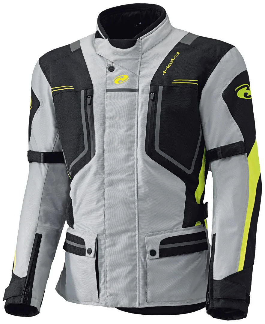 Held Zorro waterproof Motocycle Textile Jacket  grey/yellow