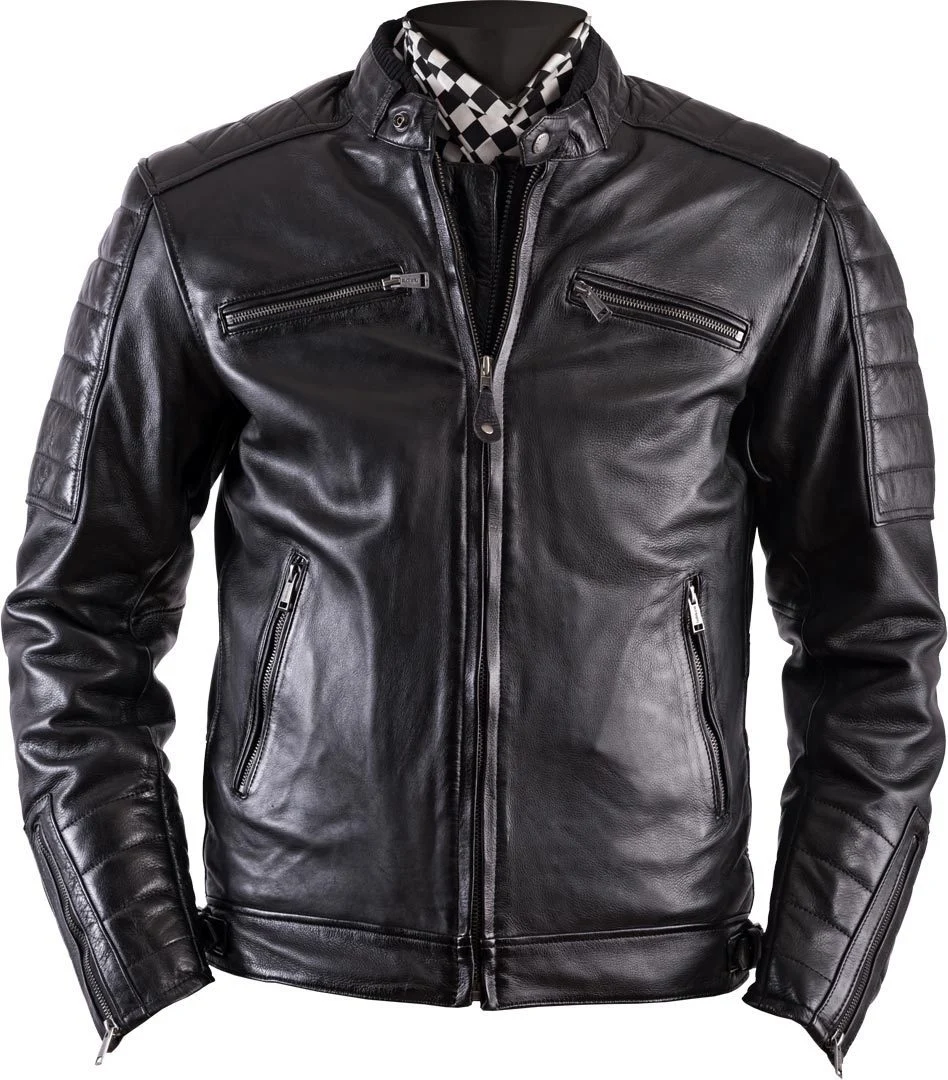 Helstons Cruiser Rag Leather Jacket  black