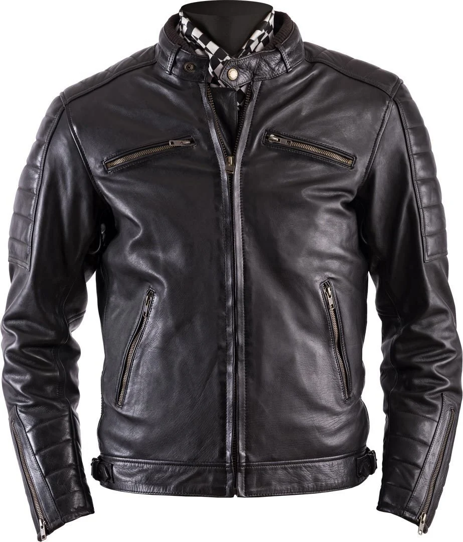 Helstons Cruiser Rag Leather Jacket  brown