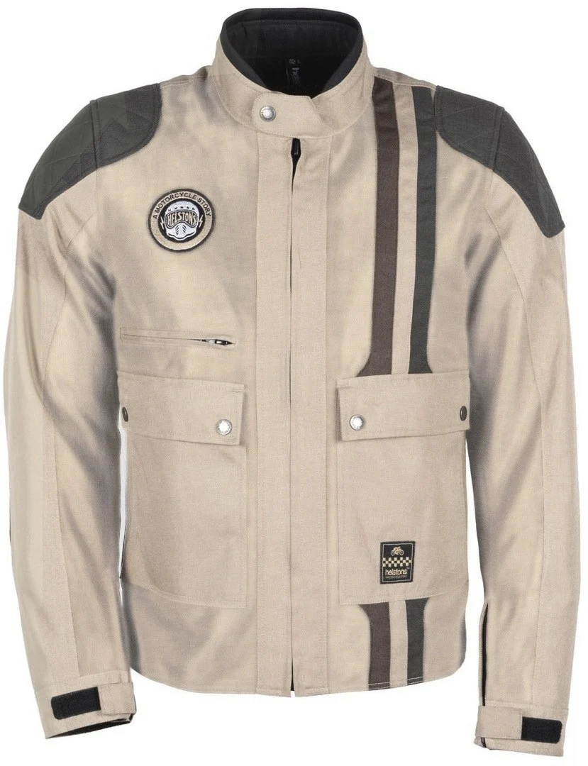 Helstons Hamilton Motorcycle Textile Jacket  beige