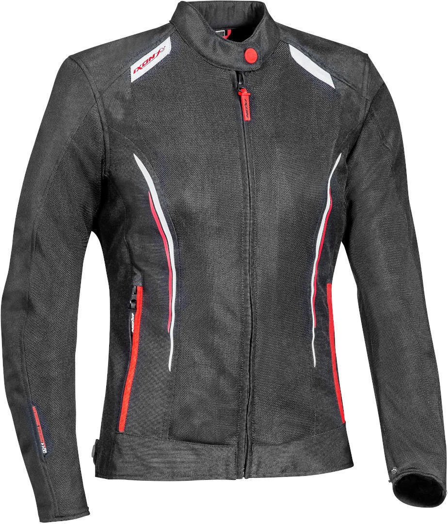 Ixon Cool Air Ladies Motorcycle Textile Jacket  black/white/red