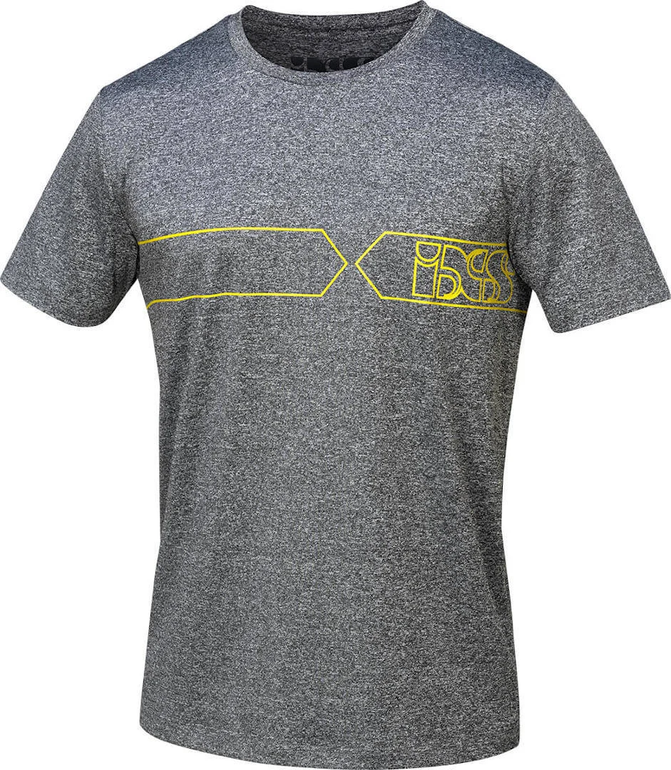IXS Team Functional T-Shirt  grey/yellow