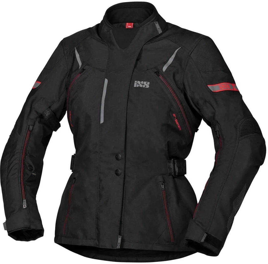 IXS Tour Liz-ST Ladies Motorcycle Textile Jacket  black/red