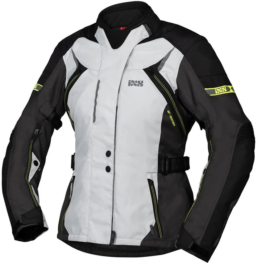 IXS Tour Liz-ST Ladies Motorcycle Textile Jacket  grey/black/yellow