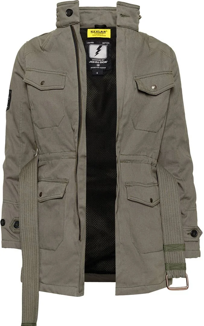 John Doe Field XTM Ladies Motorcycle Textile Jacket  olive
