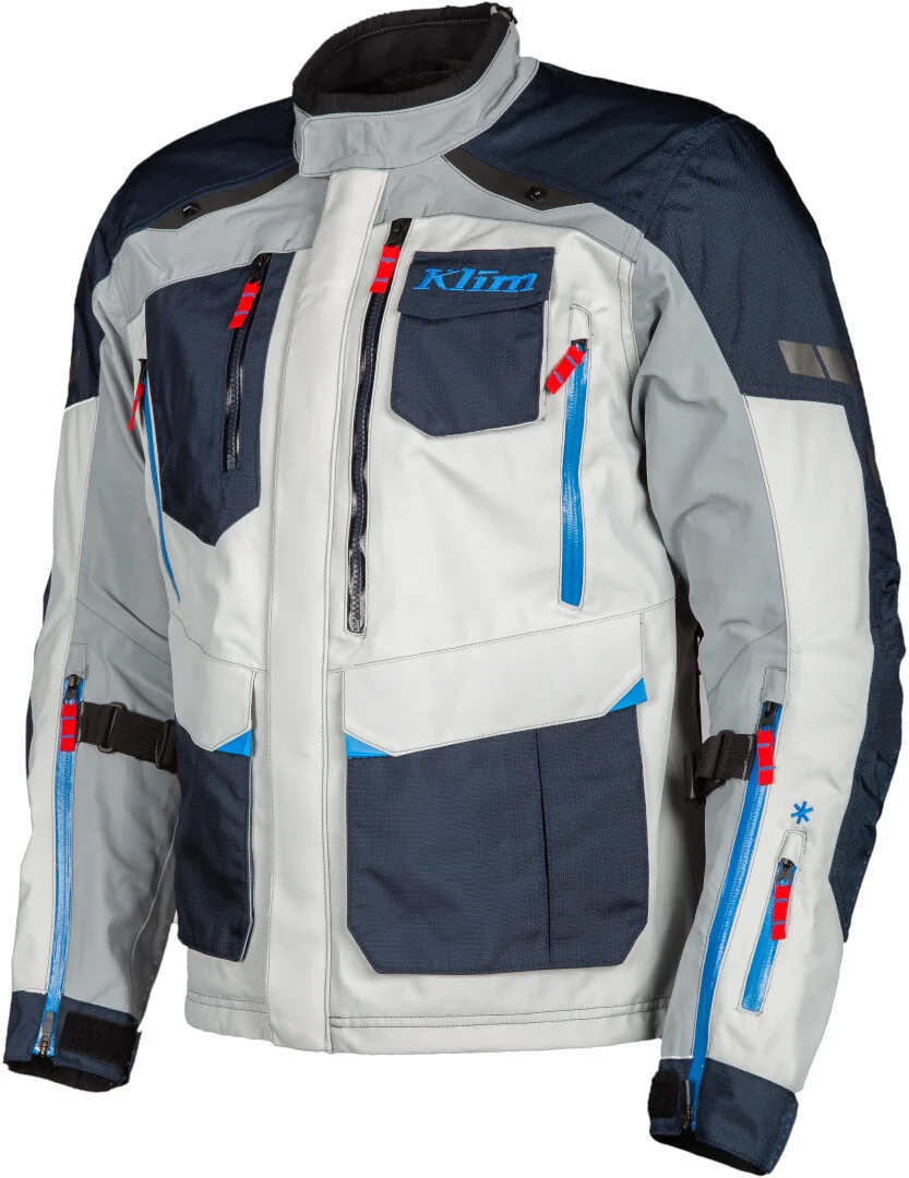 Klim Carlsbad Gore-Tex Motorcycle Textile Jacket  grey/blue